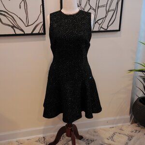 Pink Tartan Black/Silver Sleeveless Cocktail Dress Sz 12